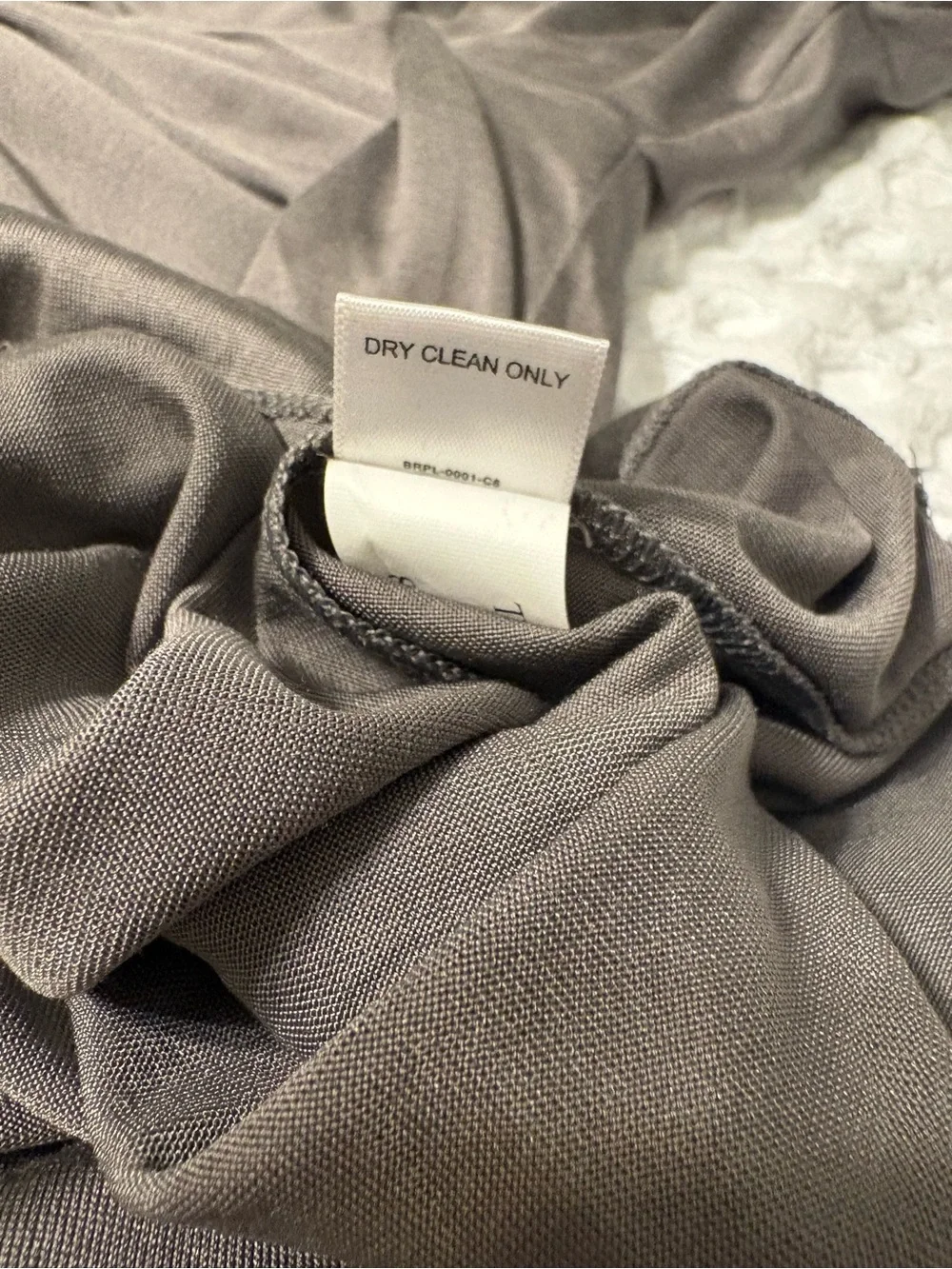 Banana Republic Taupe Pleated Puff-Sleeve Blouse